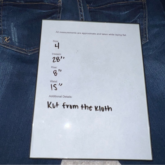 Kut from the Kloth catherine boyfriend jeans size 4 dark wash - Picture 6 of 6